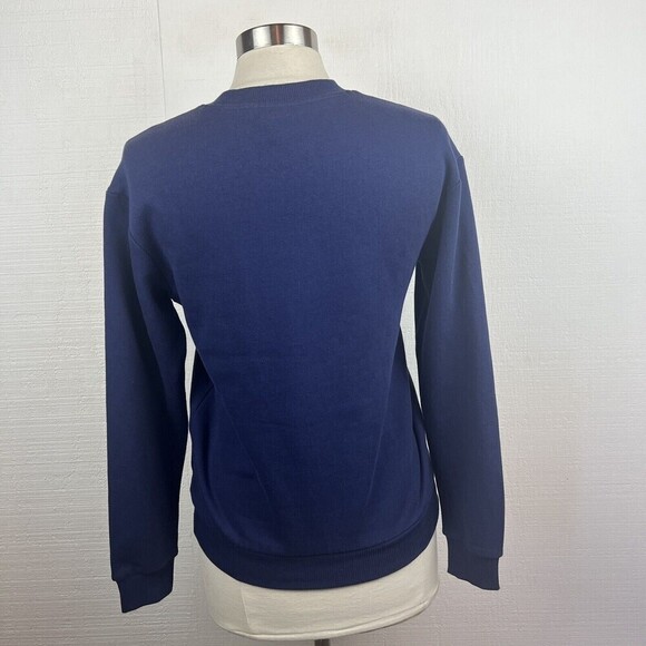 & Other Stories Sweatshirt 2 Womens Blue Bird Embroidered Long Sleeves Cotton - Picture 3 of 8